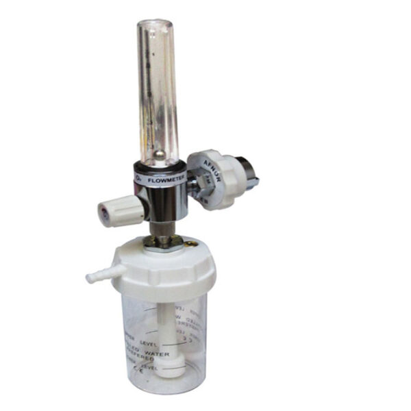 DEBITMETRE D'OX2 MURAL A BILLE ET HUMIDIFICATEUR