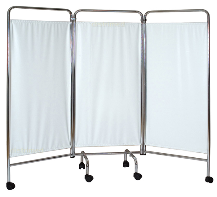 Paravent à 3 volets en inox